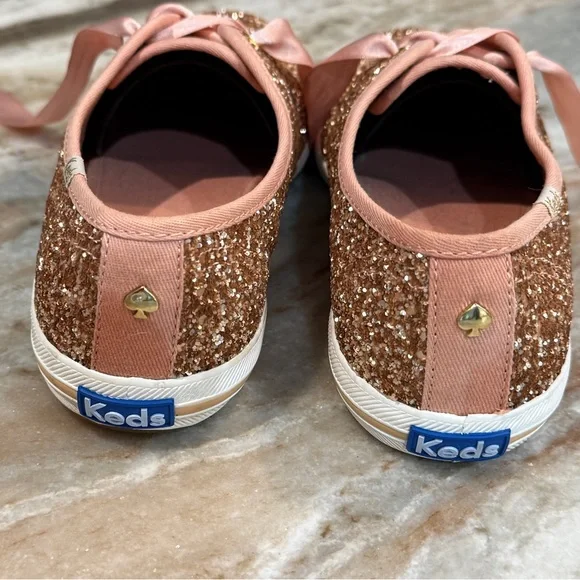 Women’s KATE SPADE KEDS New York Glitter Sneakers- Size 7 - Picture 6 of 9